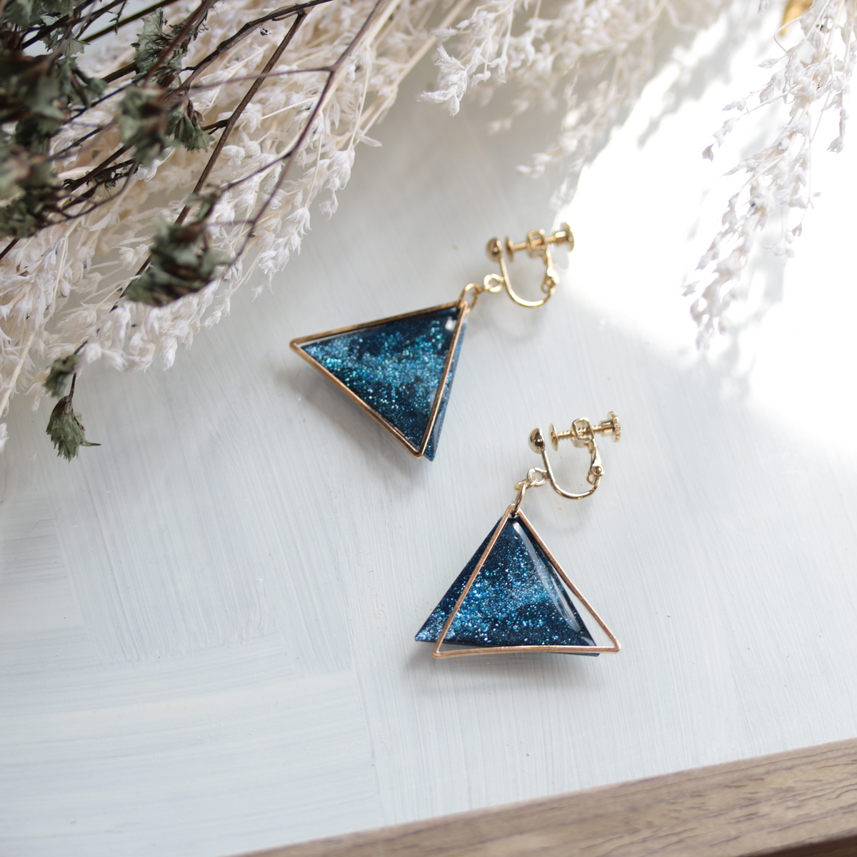 ラージデルタレイヤードコズミック　イヤリング・ピアス 商品写真1